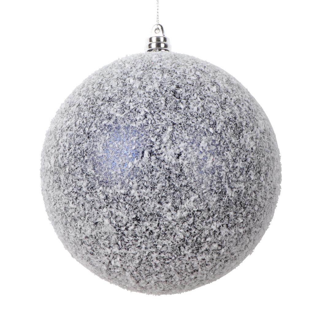 4.75" Midnight Blue Matte Snow Ball Ornament (4 Pack) 1