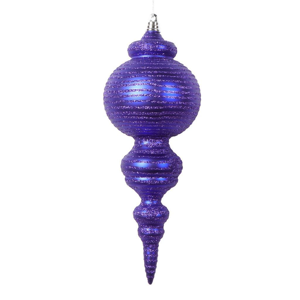 10" Matte Purple Cone Ornament (2 Pack) 1
