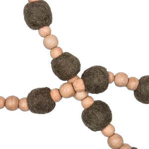 72" Orange / Black Halloween Garland 2