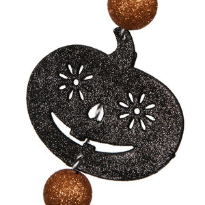 72" Orange / Black Halloween Garland 4