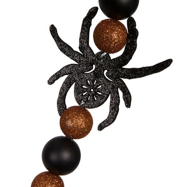 72" Orange / Black Halloween Garland 5