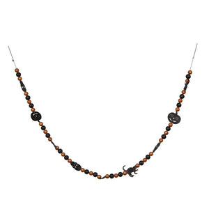 72" Orange / Black Halloween Garland 1
