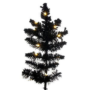 5.5' x 31" Flocked Slim Black 722 Tips 300 Dura-Lit® Warm White LED Lights 2