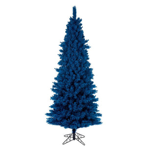 9' x 46" Flocked Slim Turquoise Pencil Unlit 1