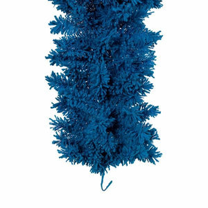 9' x 14" Artificial Flocked Turquoise Garland 210 Tips Unlit 2