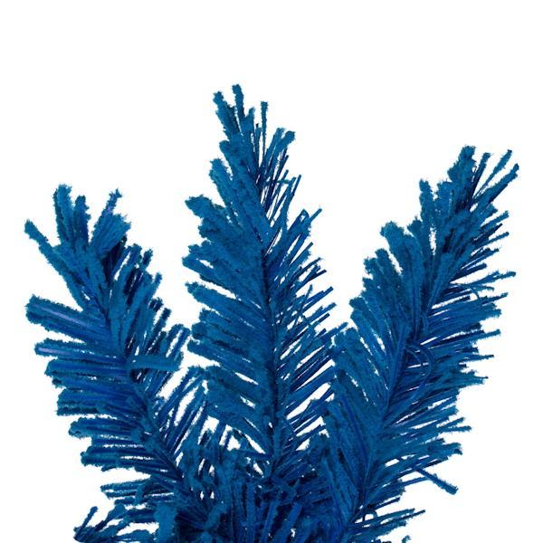 9' x 14" Artificial Flocked Turquoise Garland 210 Tips Unlit 3