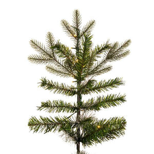 6.5' x 50" Artificial Douglas Fir 1400 Warm White LED Lights 2