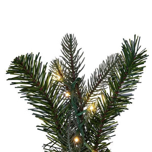 36" Artificial Douglas Fir Teardrop 183 Tips 150 LED Warm White 3mm Low Voltage Wide Angle Lights 3