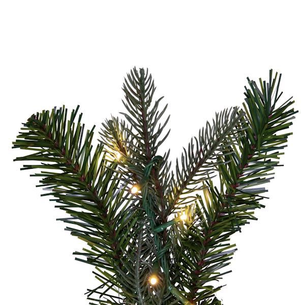 36" Artificial Douglas Fir Teardrop 183 Tips 150 LED Warm White 3mm Low Voltage Wide Angle Lights 3