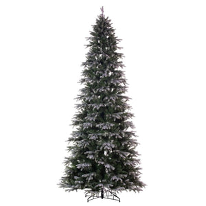 5.5' x 36" Artificial Frosted Slim Douglas Fir Unlit 1
