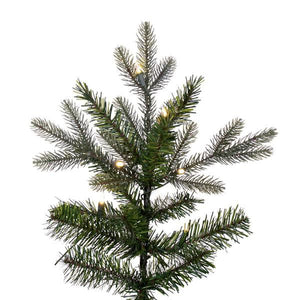 7.5' x 44" Artificial Frosted Slim Douglas Fir 500 Dura-Lit® Warm White LED Lights 2