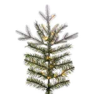 6.5' x 50" Artificial Frosted Douglas Fir 1400 Warm White LED Lights 2