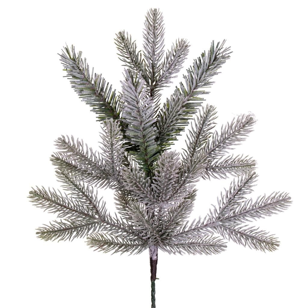 18" Artificial Frosted Douglas Fir Spray (6 Pack) 1