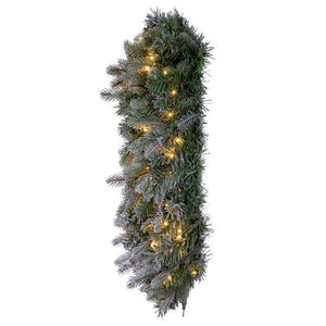 36" Artificial Frosted Douglas Fir 300 LED Warm White Lights 3