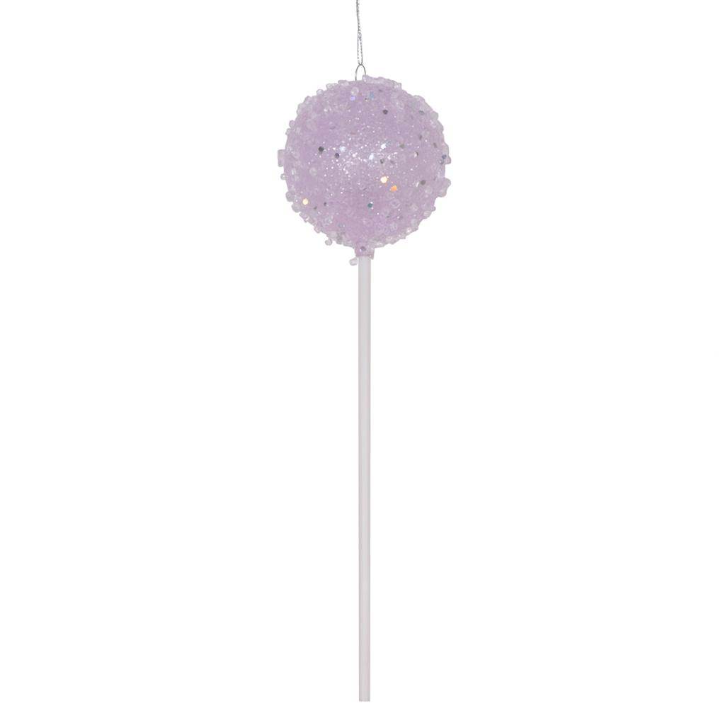10" Purple Round Lollipop Ornament (3 Pack) 1