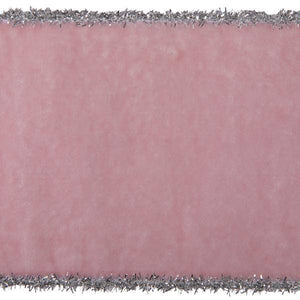 4"x15' Pink Viscose Velvet Decorative Ribbon 2