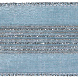 2.5"x15' Blue Glitter Dori Ribbon 2