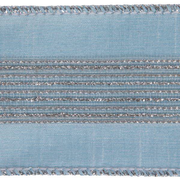 2.5"x15' Blue Glitter Dori Ribbon 2