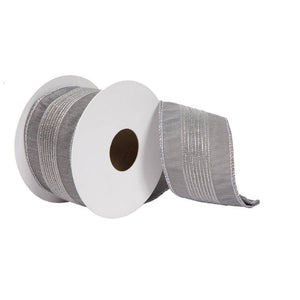 2.5"x15' Blue Glitter Dori Ribbon 1