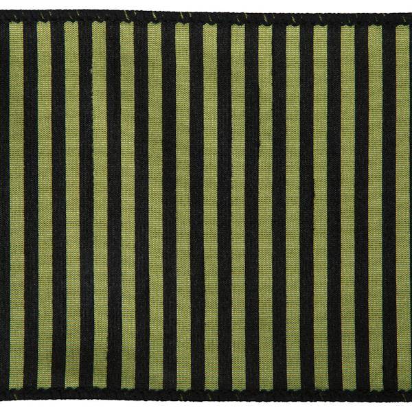 4"x30' Green Stripe Halloween Ribbon 2
