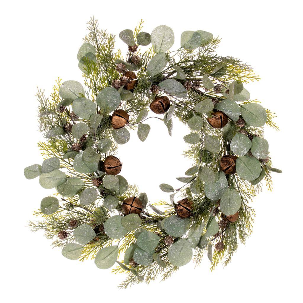 22" Artificial Winter Jingle Bell Wreath 1