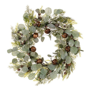 22" Artificial Winter Jingle Bell Wreath 1