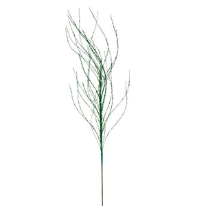 37" Artificial Seafoam Wavy Twig Glitter Spray (6 Pack) 1