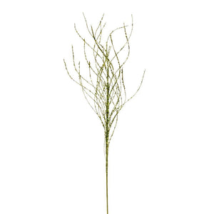 37" Artificial Lime Wavy Twig Glitter Spray (6 Pack) 1