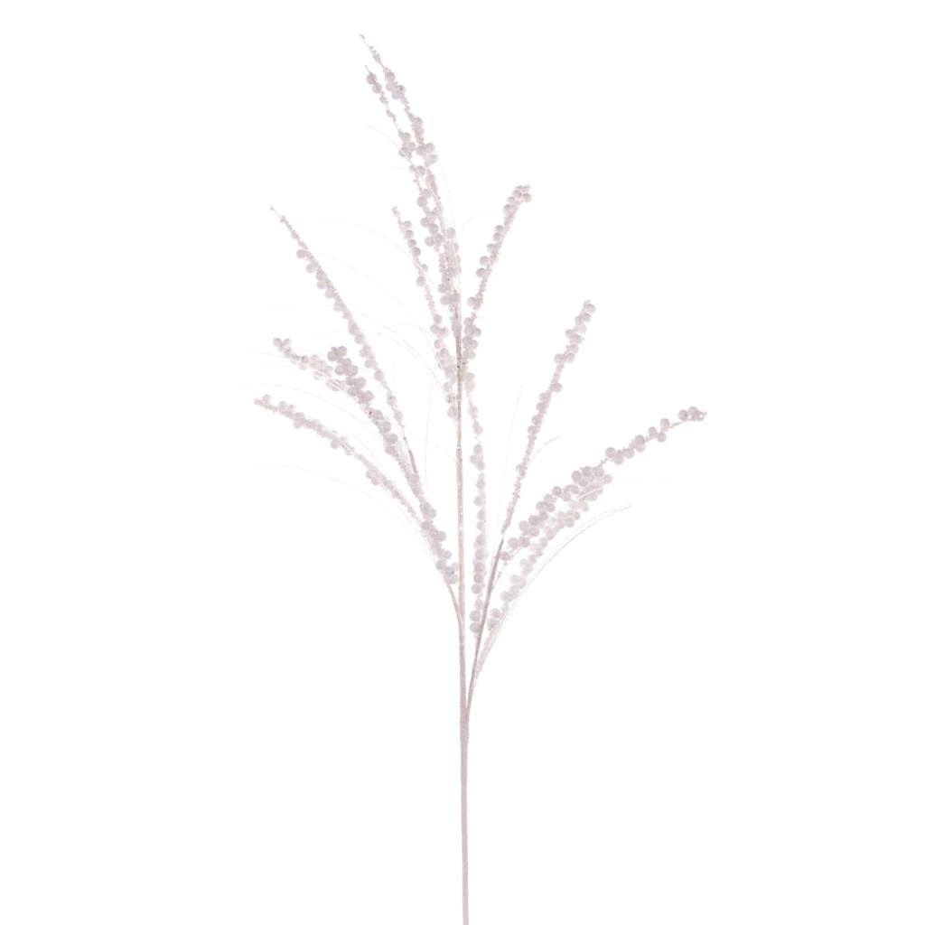 36" Artificial White Berry Twig Glitter Spray (6 Pack) 1