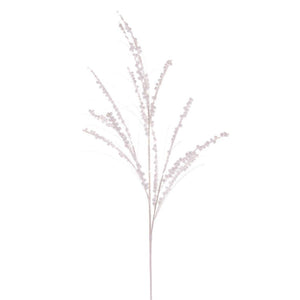 36" Artificial White Berry Twig Glitter Spray (6 Pack) 1