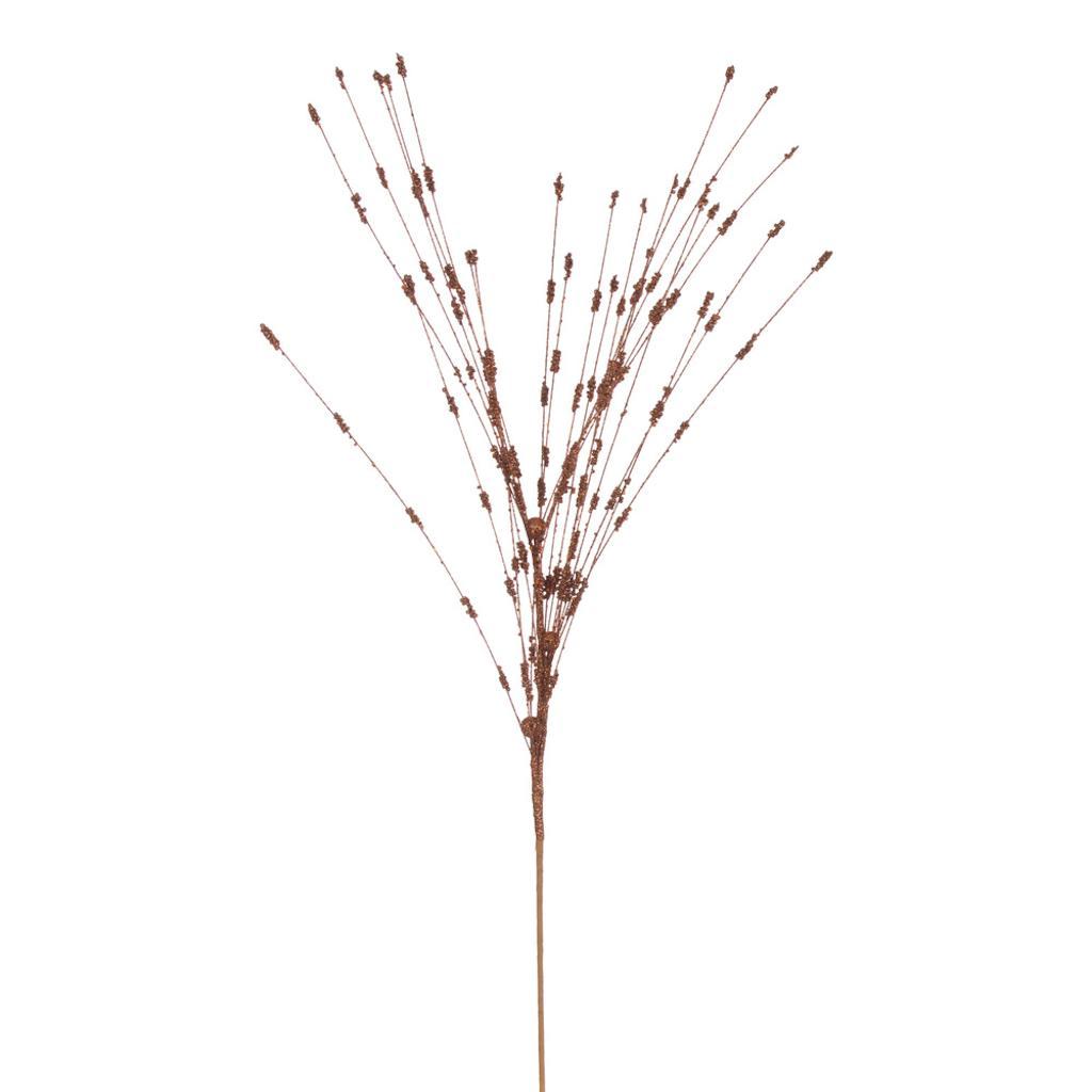 36" Artificial Copper Berry Glitter Spray (6 Pack) 1