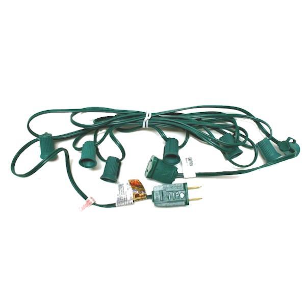 7 Light Green Wire Empty C7 String 2