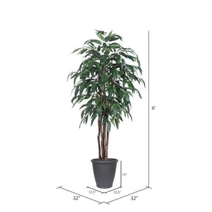 6' Artificial Executive Mango Tree 4