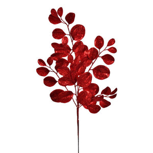 25" Artificial Red Dogwood Glitter Spray (3 Pack) 1