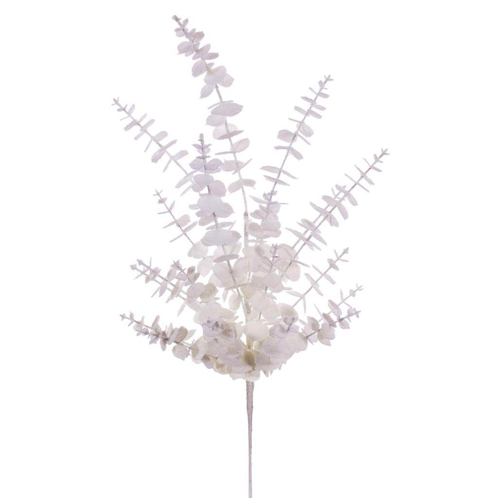 28" White Snowy Eucalyptus Spray (2 pack) 1