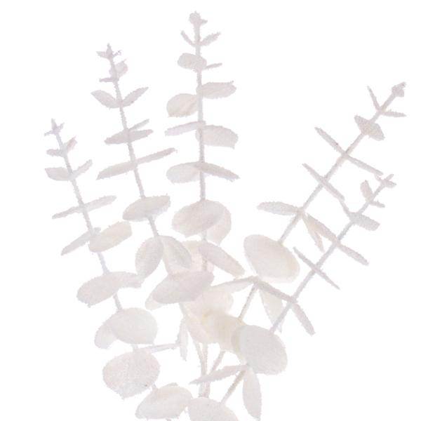 24" Artificial White Eucalyptus Snowy Wreath 2