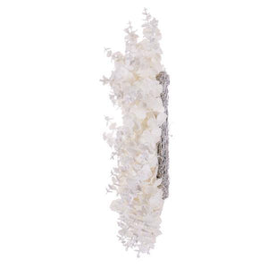 24" Artificial White Eucalyptus Snowy Wreath 3