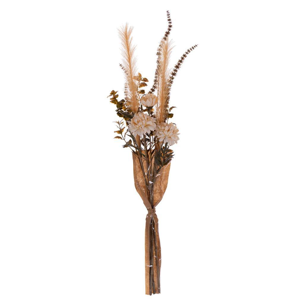 25" Artificial Cream Dried Star Flower Pampas Grass and Foliage Bouquet 1