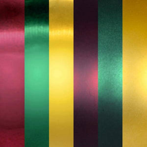 3" Burgundy / Gold / Green Ornament Assortment (12 Pack) 2