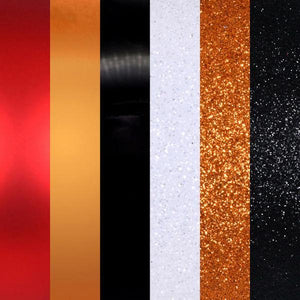 3" Orange / Black / White Ball Ornament Assortment (12 Pack) 2