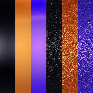 4" Purple / Orange / Black Ball Ornament Assortment (18 Pack) 2