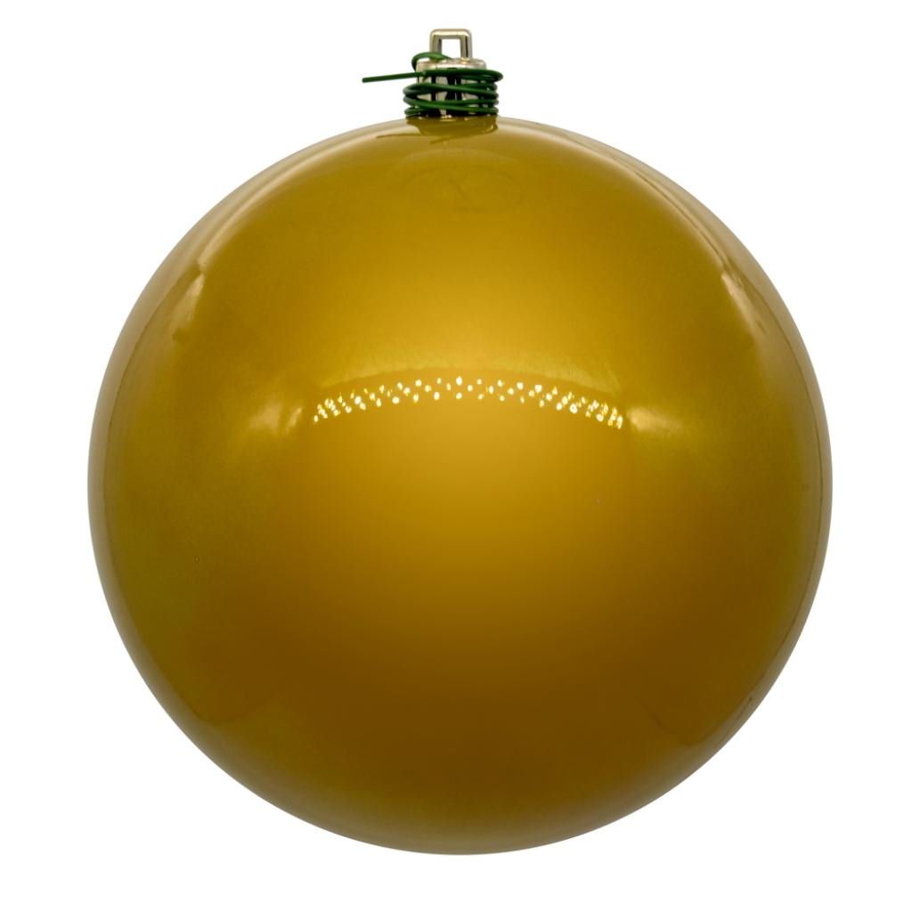 4.8" Medallion UV Drilled Pearl Ball Christmas Ornament (4 Pack) 1