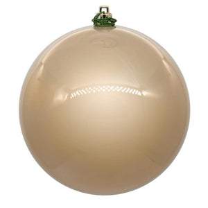 6" Oat Pearl Ball Ornament (4 pack) 1