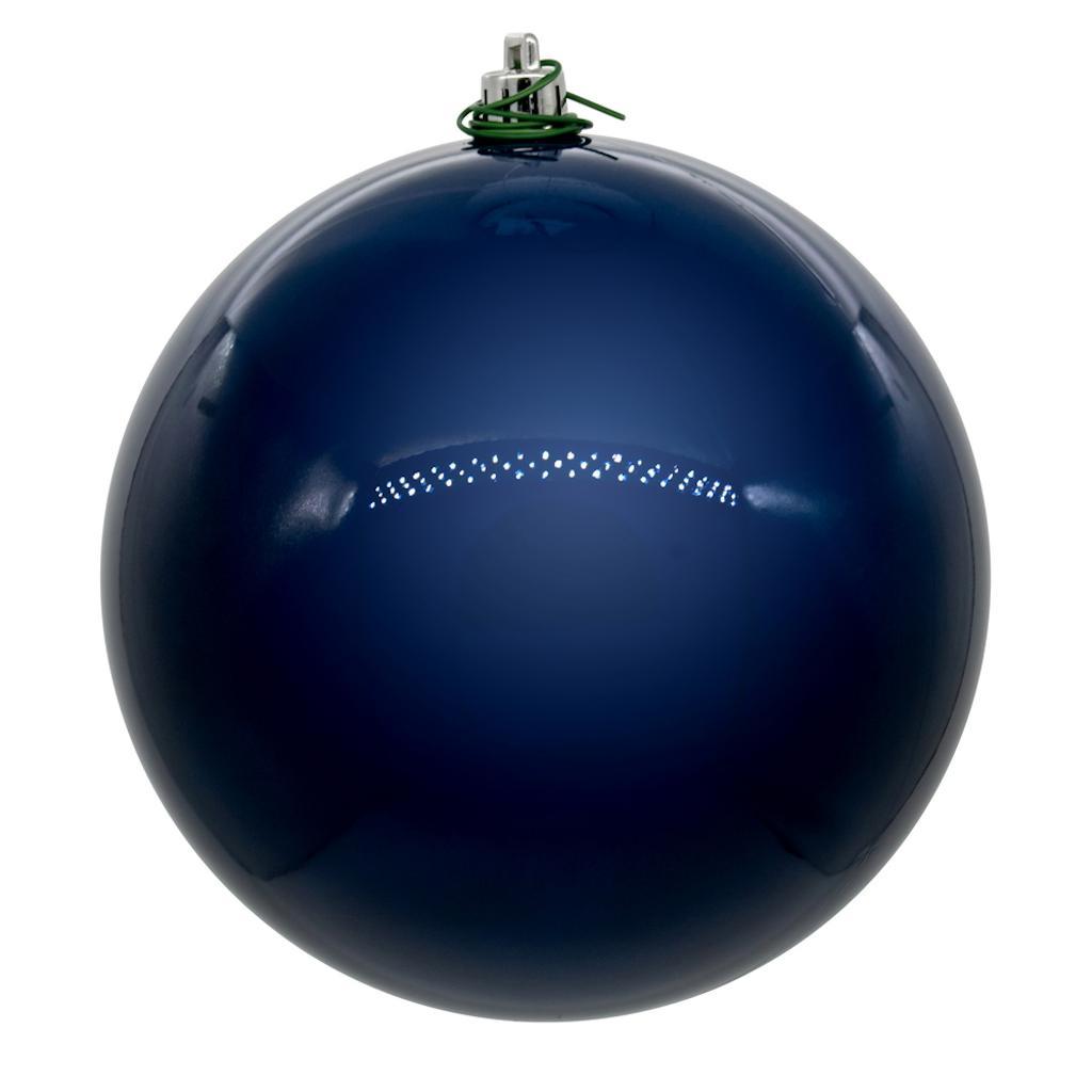 8" Midnight Blue Pearl Ball Ornament 1