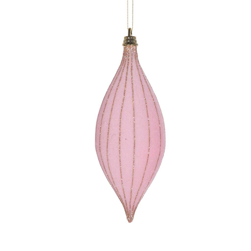 7" Light Pink Shuttle Drop Ornament (3 Pack) 1