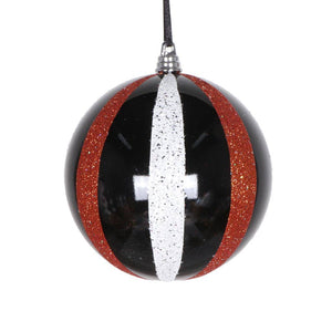 4.7" Black / White / Orange Round Ball (3 Pack) 1