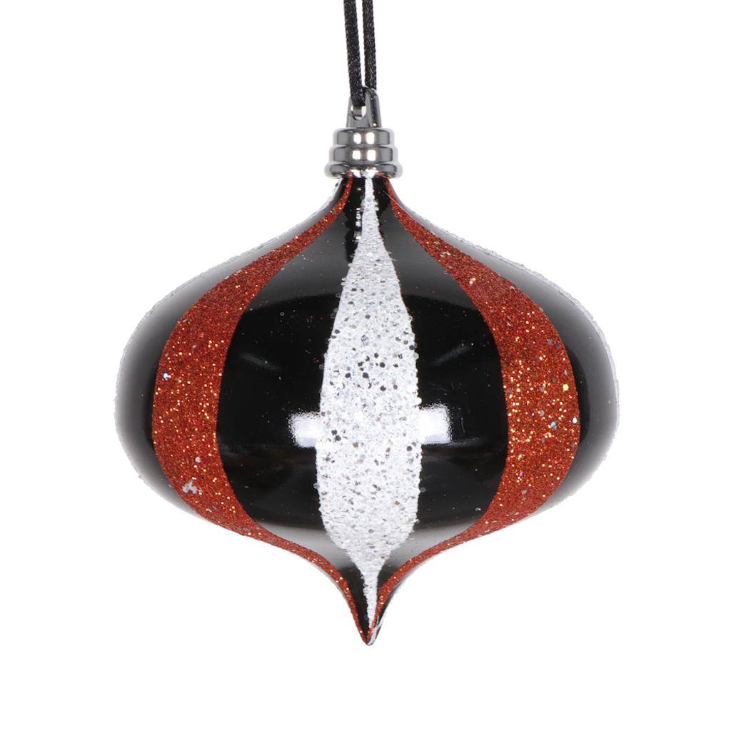 4" Black / White / Orange Onion (4 Pack) 1