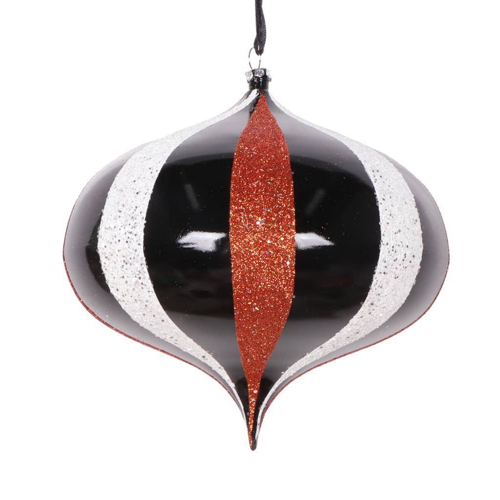 6.3" Black / White Orange Onion (2 Pack) 1