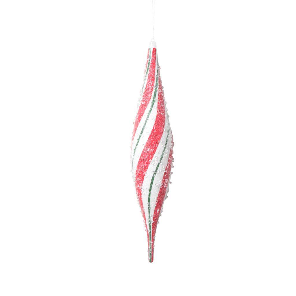 13" Black / Orange / White Shuttle Drop Ornament (2 Pack) 1