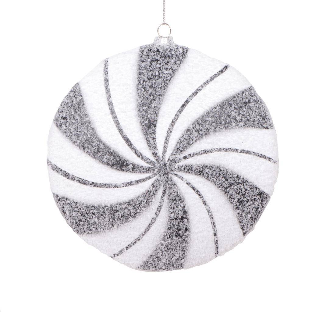 6" White / Black Swirl Flat Ball (2 Pack) 1